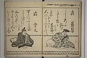 The “Kōetsu Version” of Waka Poems of the Thirty-six Immortals of Poetry (Kōetsu-bon Waka Sanjūrokkasen) 和歌三十歌仙, Unidentified artist Japanese, Woodblock printed book; ink on paper, Japan