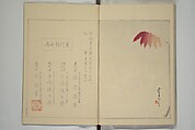 Picture Album of Birds and Flowers (Kachō gafu) 華鳥画譜, Watanabe Seitei 渡辺省亭 (Japanese, 1851–1918), Woodblock printed book; ink and color on paper, Japan