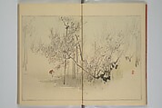 Picture Album of Birds and Flowers (Seitei Kachō gafu)  省亭花鳥画譜, Watanabe Seitei 渡辺省亭 (Japanese, 1851–1918), Set of three woodblock printed books attached by thread binding; ink and color on paper, Japan