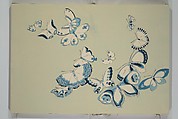 A Thousand Butterflies (Chō senshu)  蝶千種, Kamisaka Sekka 神阪雪佳 (Japanese, 1866–1942), Set of two woodblock printed books (orihon, accordion-style); ink and color on paper, Japan