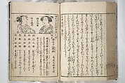 Erotica; Compendium Guide to the Brothels of Osaka (Keiryaku ōzassho gyokumon taisei) 閨暦大雑書玉門大成, Kitao Shigemasa 北尾重政 (Japanese, 1739–1820), Woodblock printed book; ink and color on paper, Japan