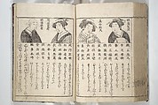 Erotica; Compendium Guide to the Brothels of Osaka (Keiryaku ōzassho gyokumon taisei) 閨暦大雑書玉門大成, Kitao Shigemasa 北尾重政 (Japanese, 1739–1820), Woodblock printed book; ink and color on paper, Japan