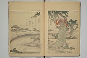 Picture Book of the Wisteria Trousers (Ehon fujibakama)  絵本ふちはかま; えほんふじばかま, Yanagawa Shigenobu 柳川重信 (Japanese, 1787–1832), Set of two woodblock printed books; ink and color on paper, Japan