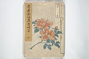 Collection of Famous Kyōka Poems Selected by Shakuyakutei (Shakuyakutei bunshū shohen)  芍薬亭文集初編, Shakuyakutei Nagane 芍薬亭長根 (Japanese, 1767–1845), Set of three woodblock printed books; ink and color on paper, Japan