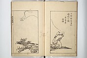 Sō Shiseki Picture Album (Sō Shiseki gafu)  宋紫石画譜, Sō Shiseki 宋紫石 (Japanese, 1715–1786), Set of three woodblock printed books; ink, color, and hand-coloring (vol. 2) on paper, Japan