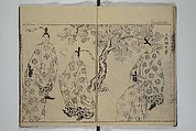 A Garden of Celebrated Japanese and Chinese Paintings (Wakan meigaen} 和漢名画苑, Ooka Shunboku 大岡春卜 (1680–1763), Set of six woodblock-printed books bound as one, with additional volume; ink on paper, Japan