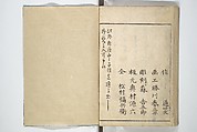 Actors [Out of Costume] Like Mount Fuji [Without Snow] in Summer (Yakusha natsu no Fuji), by Ichiba Tsūshō 絵本役者夏富士, Katsukawa Shunshō　勝川春章 (Japanese, 1726–1792), Woodblock printed book; ink on paper, Japan