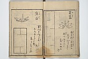 A Thousand Cranes and How to Fold Them (Senbazuru orikata) 千羽鶴折形; 秘伝千羽鶴折形, Attributed to Shimokōbe Shūsui 下河辺 拾水 (Japanese, died 1797), Woodblock printed book; ink on paper, Japan