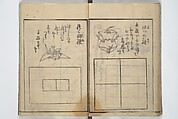 A Thousand Cranes and How to Fold Them (Senbazuru orikata) 千羽鶴折形; 秘伝千羽鶴折形, Attributed to Shimokōbe Shūsui 下河辺 拾水 (Japanese, died 1797), Woodblock printed book; ink on paper, Japan