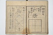 A Thousand Cranes and How to Fold Them (Senbazuru orikata) 千羽鶴折形; 秘伝千羽鶴折形, Attributed to Shimokōbe Shūsui 下河辺 拾水 (Japanese, died 1797), Woodblock printed book; ink on paper, Japan