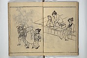 People of Yamato (Japan) Picture Album (Yamato jinbutsu gafu) Second series 倭人物画譜 後編, Yamaguchi Soken 山口素絢 (Japanese, 1759–1818), Woodblock printed book; ink on paper, Japan