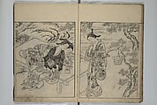 Picture Book of the Evergreens (Ehon tokiwagusa) 繪本常盤草, Nishikawa Sukenobu 西川祐信 (Japanese, 1671–1750), Woodblock-printed book; ink and hand-coloring on paper, Japan