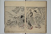 Picture Book of the Evergreens (Ehon tokiwagusa) 繪本常盤草, Nishikawa Sukenobu 西川祐信 (Japanese, 1671–1750), Woodblock-printed book; ink and hand-coloring on paper, Japan