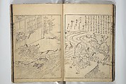 Picture Book of Essays in Idleness (Ehon tsurezuregusa) 絵本徒然草, Nishikawa Sukenobu 西川祐信 (Japanese, 1671–1750), Set of three woodblock printed books bound as one volume; ink on paper, Japan