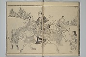 Picture Book of Komatsubara (Ehon komatsubara) 絵本小松原, Nishikawa Sukenobu 西川祐信 (Japanese, 1671–1750), Woodblock-printed book; ink on paper, Japan