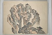 Taiga Hall Painting Album (Taigadō gafu), Illustrations by Ike no Taiga (Japanese, 1723–1776), Woodblock printed book (orihon, accordion-style); ink and color on paper, Japan