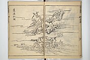 Tōkei Picture Album (Tōkei gafu, fusatsu), Supplementary Series 東渓画譜 附冊, Ogura Tōkei 小倉東渓 (Japanese, active second half of the 18th century), Woodblock printed book; ink on paper, Japan
