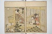 Picture Book on Flowers of the Four Seasons (Ehon shiki no hana) 絵本四季花, Kitagawa Utamaro 喜多川歌麿 (Japanese, ca. 1754–1806), Set of two woodblock printed books; ink and color on paper, Japan