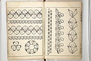 Shell Motifs (Kaigara dammen zuan) 貝殻断面図案, Yoichirō Hirase 平瀬 與一郎 (Japanese, 1859–1925), Woodblock printed book; ink and color on paper, Japan