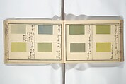 Compendium of Designs (Tekagami moyō setsuyō) 手鑑模様節用, Umemaru Yūzen 梅丸友染 (Japanese, active late 18th century), Woodblock printed book; ink, color, and mica on paper, Japan