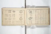 Compendium of Designs (Tekagami moyō setsuyō) 手鑑模様節用, Umemaru Yūzen 梅丸友染 (Japanese, active late 18th century), Woodblock printed book; ink, color, and mica on paper, Japan