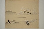 Album of Sketches, Yūkakudō 幽覚堂 (Japanese), Woodblock printed book (orihon, accordion-style); ink and color on paper, Japan