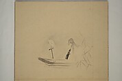 Album of Sketches, Yūkakudō 幽覚堂 (Japanese), Woodblock printed book (orihon, accordion-style); ink and color on paper, Japan