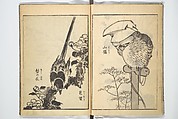 Old Manji’s Cursive Picture Album (Manji-ō sōhitsu gafu) 卍翁艸筆画譜, Katsushika Hokusai 葛飾北斎 (Japanese, Tokyo (Edo) 1760–1849 Tokyo (Edo)), Woodblock printed book; ink on paper, Japan