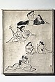 Facsimile of Woodblock for an illustrated Page of a Book by Keisai, After Kuwagata Keisai 鍬形蕙斎 (Japanese, 1764–1824), Woodblock, Japan