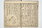 Picture Book on the Use of Coloring, first volume (Ehon saishikitsū shohen) 繪本彩色通 初編, Katsushika Hokusai 葛飾北斎 (Japanese, Tokyo (Edo) 1760–1849 Tokyo (Edo)), Woodblock printed book; ink on paper and color scribbles, Japan