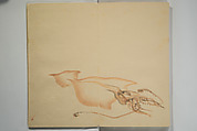 Untitled Picture Album of Twenty-five Watercolor Paintings, Nishiyama Hōen 西山芳園 (Japanese, 1807–1867), Orihon, accordion-style; ink and color on paper, Japan
