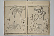 Contemporary Kimono Patterns (Tōsei hiinagata) 当世ひいな形, Hishikawa Moronobu 菱川師宣 (Japanese, 1618–1694), First volume from a set of woodblock-printed books; ink on paper, Japan