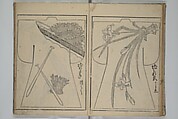 Contemporary Kimono Patterns (Tōsei hiinagata) 当世ひいな形, Hishikawa Moronobu 菱川師宣 (Japanese, 1618–1694), First volume from a set of woodblock-printed books; ink on paper, Japan