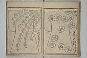 Contemporary Kimono Patterns (Tōsei hiinagata) 当世ひいな形, Hishikawa Moronobu 菱川師宣 (Japanese, 1618–1694), First volume from a set of woodblock-printed books; ink on paper, Japan