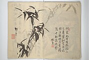 Chikudō Picture Album (Chikudō gafu nihen) 竹堂画譜 二編, Ki Chikudō 紀竹堂 (Japanese, died 1825), Set of two woodblock printed books; ink and color on paper, Japan