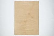 Extract of Manuscript Leaves, Four manuscript pages; ink and metallic pigments (gold) on paper, Japan