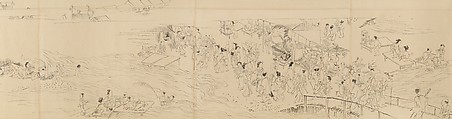 Amusements in Kyoto in the Four Seasons, Maruyama Ōkyo 円山応挙 (Japanese, 1733–1795), Handscroll; ink on paper, Japan