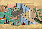 Tale of the Nun Akizuki, Nine manuscript books; ink, color and gold on paper, Japan