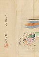 Kabuki Theater, Nonoyama Kōzan (Japanese, 1780–1847), Handscroll; ink, color and gold on paper, Japan
