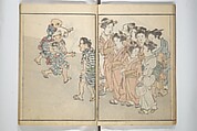 The Nantei Picture Album, Supplementary Volume (Nantei gafu kōhen)  楠亭画譜後篇, Nishimura Nantei 西村 楠亭 (Japanese, 1775–1834), Set of three woodblock printed books; ink on paper and ink and color on paper (vol. "kan"), Japan