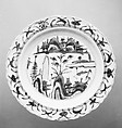 Plate, Porcelain painted in underglaze blue, China