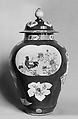 Jar with Rooster and Flowers, Porcelain painted in overglaze polychrome enamels (Jingdezhen ware), China