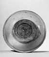 Ishizara Plate with Design of Maple Leaves on a Flowing Stream, Stoneware (Seto ware), Japan