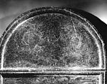 Panel in the Shape of a Sarcophagus Door, Limestone, China