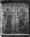 Panel in the Shape of a Sarcophagus Door, Limestone, China