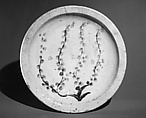Ishizara Plate with Design of Flowering Tree, Stoneware (Seto ware), Japan