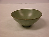 Bowl, Pottery with blue-gray glaze, China