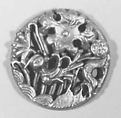 Ornament with Decoration of Bird among Lotuses, Gold, Korea
