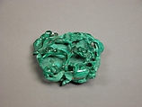 Dish with frog and crab, Malachite, China