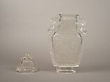 Covered vase, Crystal, China